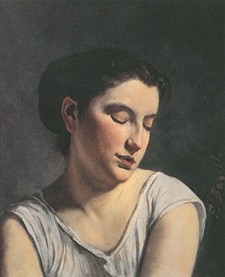 Young Woman with Lowered Eyes