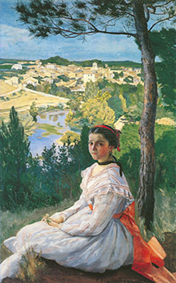Frederic Bazille, Young Woman with Lowered Eyes Fine Art Reproduction Oil Painting
