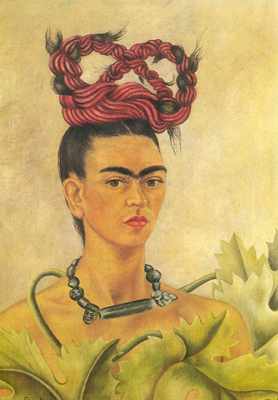Frida Kahlo, Self-Portrait with Braid Fine Art Reproduction Oil Painting