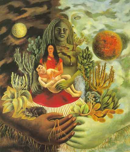 Frida Kahlo, The Love Embrace of the Universe Fine Art Reproduction Oil Painting