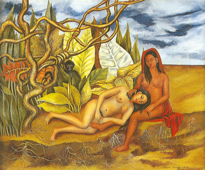 Frida Kahlo, Two Nudes in a Forest Fine Art Reproduction Oil Painting