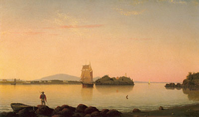 Fritz Hugh Lane, Owls Head, Penobscot Bay, Maine Fine Art Reproduction Oil Painting