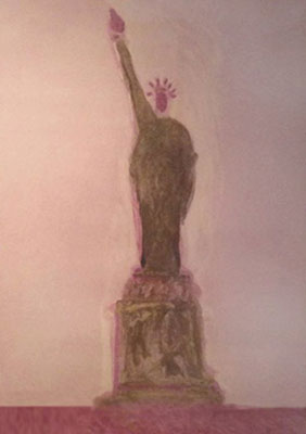 Fritz Sholder, Statue of Liberty Fine Art Reproduction Oil Painting