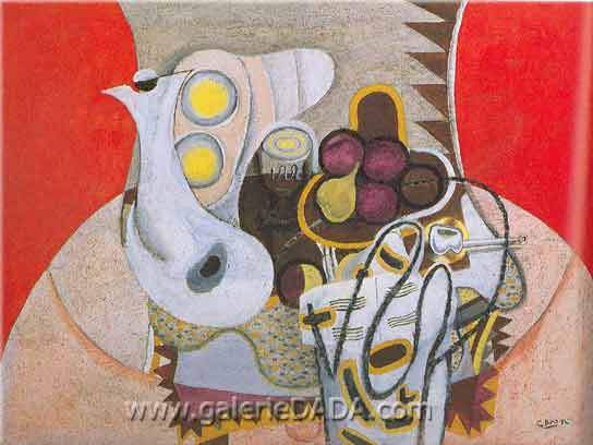 Georges Braque, The Round Table Fine Art Reproduction Oil Painting