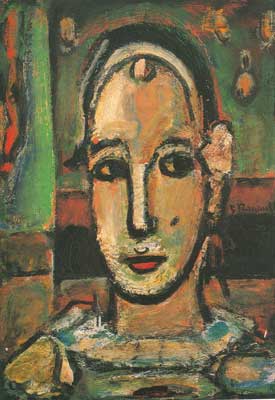 Georges Rouault, Pierrot Fine Art Reproduction Oil Painting
