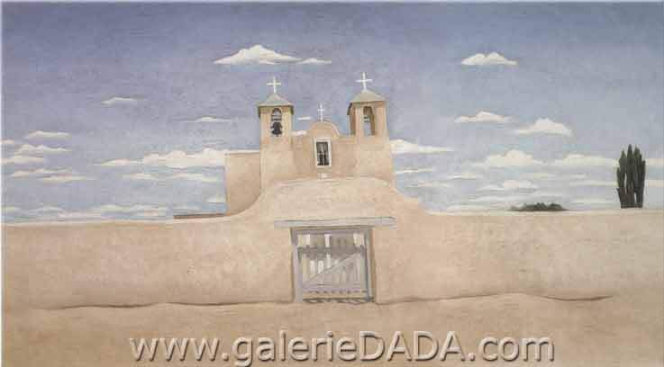 Georgia OKeeffe, Front of Ranchos Church Fine Art Reproduction Oil Painting