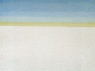 Georgia OKeeffe, Sky with Flat White Cloud Fine Art Reproduction Oil Painting