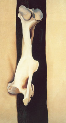 Georgia OKeeffe, Thigh Bone on Black Stripe Fine Art Reproduction Oil Painting
