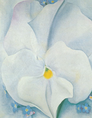 Georgia Okeeffe, White Pansy Fine Art Reproduction Oil Painting