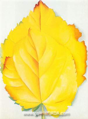 Georgia OKeeffe, Yellow Leaves Fine Art Reproduction Oil Painting