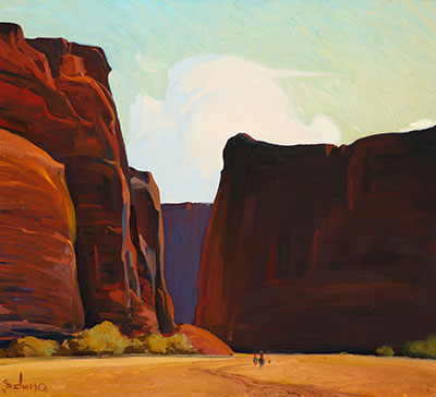 Gerhard Curtis Delano, Twilight on the Navajo Reservation Fine Art Reproduction Oil Painting