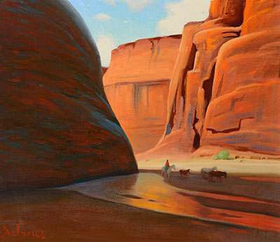 Gerhard Curtis Delano, Navajo Ponies Fine Art Reproduction Oil Painting