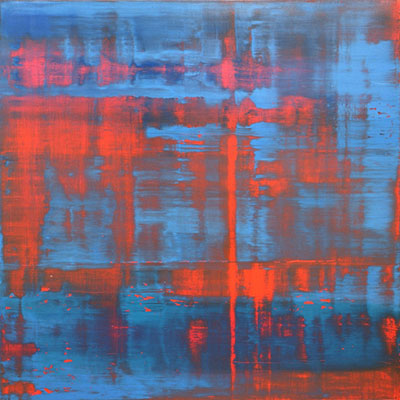 Gerhard Richter, Red -Blue-Green Fine Art Reproduction Oil Painting