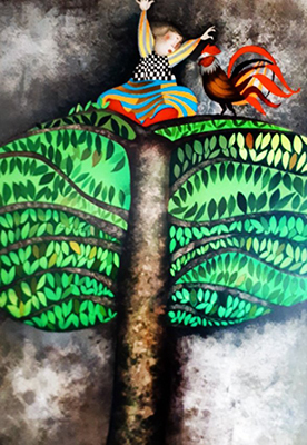 Graciela Boulanger, Un Coq pour Tatiana Fine Art Reproduction Oil Painting