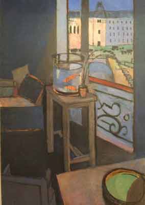 Henri Matisse, Interieur, Bocal de Poissons Rouges, Printemps Fine Art Reproduction Oil Painting