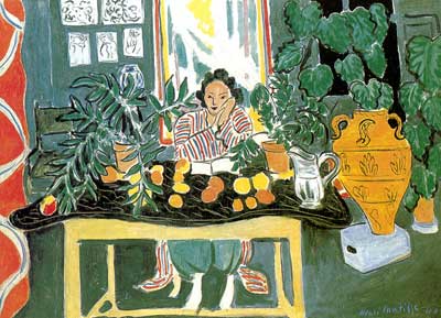 Henri Matisse, Interior with an Etruscan Vase Fine Art Reproduction Oil Painting
