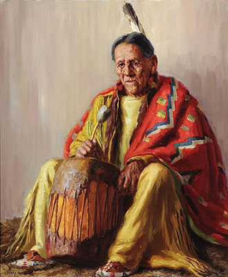 Henry Balink, Taos Elder Fine Art Reproduction Oil Painting