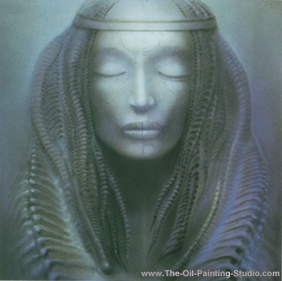 HR Giger, Cateract Fine Art Reproduction Oil Painting