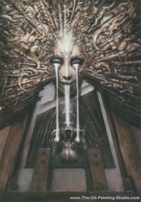 HR Giger, Mirror Image Fine Art Reproduction Oil Painting