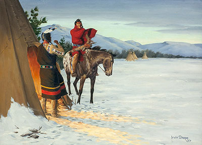 Irvin Shorty Shope, Come in My Friend Fine Art Reproduction Oil Painting