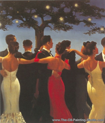 Jack Vettriano, The Waltzers Fine Art Reproduction Oil Painting