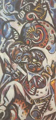 Jackson Pollock, Birth Fine Art Reproduction Oil Painting