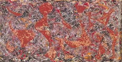 Jackson Pollock, Out of the Web: Number 7 1949 Fine Art Reproduction Oil Painting