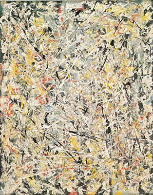 Jackson Pollock, White Light Fine Art Reproduction Oil Painting