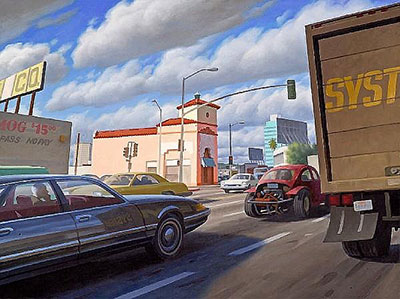 James Doolin, Cars and Trucks Fine Art Reproduction Oil Painting
