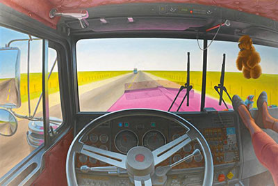 James Doolin, Truckers View Fine Art Reproduction Oil Painting