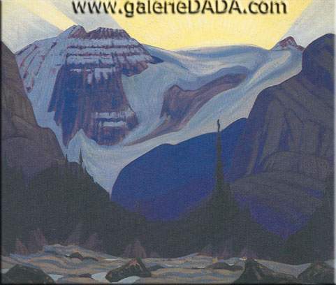 James E. H. MacDonald, Early Morning Rocky Mountains Fine Art Reproduction Oil Painting