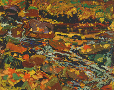 James E. H. MacDonald, Leaves in the Brook Fine Art Reproduction Oil Painting