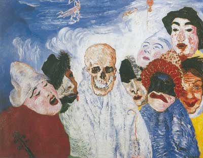 James Ensor, Death and the Masks Fine Art Reproduction Oil Painting