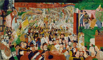 James Ensor, The Entry of Christ into Brussels in 1889 Fine Art Reproduction Oil Painting