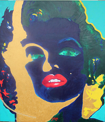James Gill, Gold Marilyn Fine Art Reproduction Oil Painting