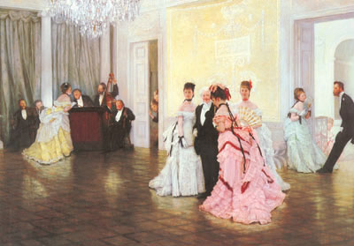 James Tissot, Too Early Fine Art Reproduction Oil Painting