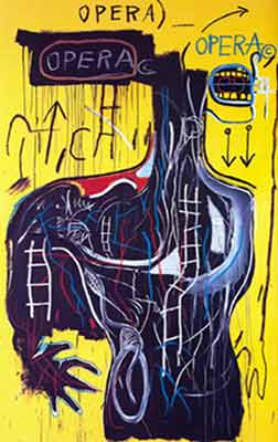 Jean-Michel Basquiat, Anybody Speaking Words Fine Art Reproduction Oil Painting