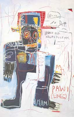 Jean-Michel Basquiat, Irony of a Negro Policeman Fine Art Reproduction Oil Painting