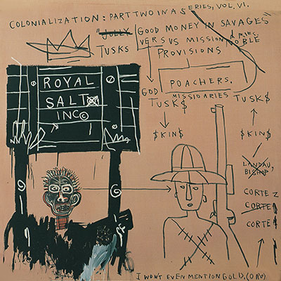 Jean-Michel Basquiat, Native Carrying Some Guns, Bibles, Amorites Fine Art Reproduction Oil Painting