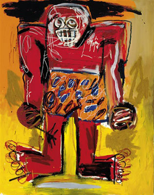 Jean-Michel Basquiat, Sugar Ray Robinson Fine Art Reproduction Oil Painting