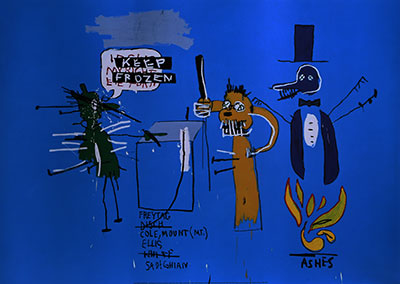 Jean-Michel Basquiat, The Dingoes That Park Their Brains with Their Gum Fine Art Reproduction Oil Painting