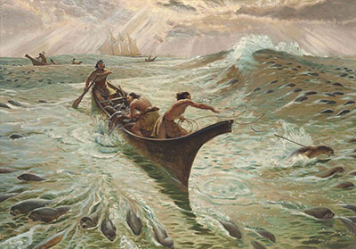 Well Offshore, They Met the Seal Herd