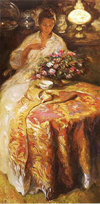 Jose Royo, Belleze  Serena Fine Art Reproduction Oil Painting