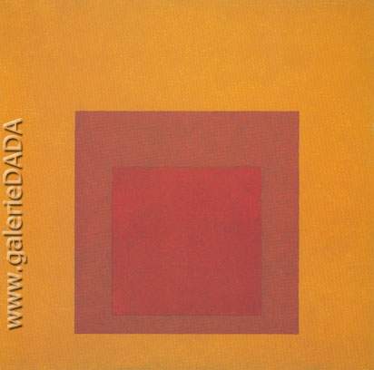 Josef Albers, Study for Homage to the Square Bronzed Fine Art Reproduction Oil Painting