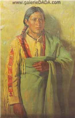 Joseph Henry Sharp, Taos Indian Fine Art Reproduction Oil Painting