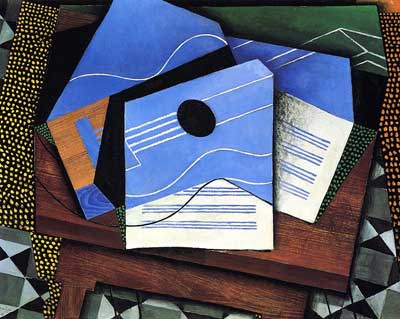 Juan Gris, Guitar on a Table Fine Art Reproduction Oil Painting