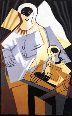 Juan Gris, Pierrot 2 Fine Art Reproduction Oil Painting