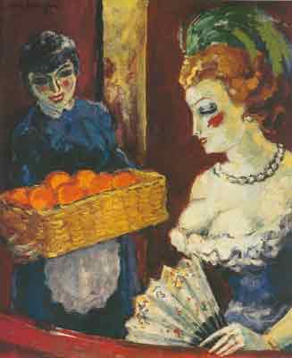 Woman and Orange Seller
