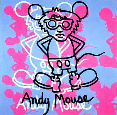 Keith Haring, Andy Mouse Fine Art Reproduction Oil Painting
