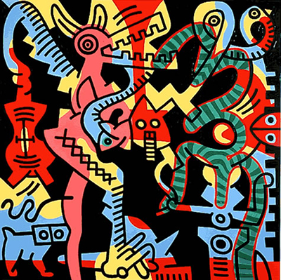 Keith Haring, Mom Fine Art Reproduction Oil Painting